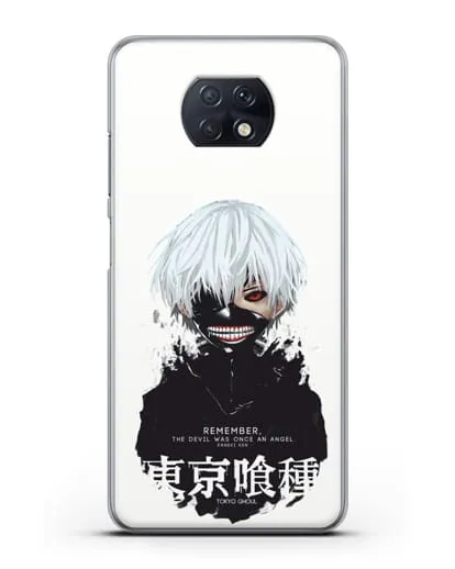 Чехол аниме Токийский гуль (Tokyo Ghoul) Кен Канеки постер силиконовый для Xiaomi Redmi Note 9T