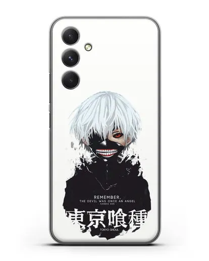 Чехол аниме Токийский гуль (Tokyo Ghoul) Кен Канеки постер силиконовый для Samsung Galaxy A54 [SM-A536]