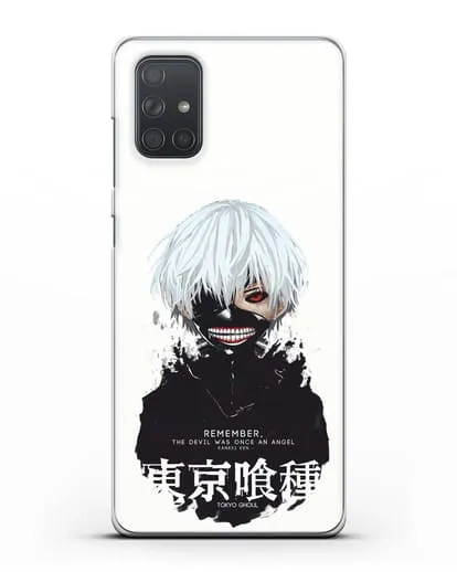Чехол аниме Токийский гуль (Tokyo Ghoul) Кен Канеки постер силиконовый для Samsung Galaxy A71 [SM-A715F]