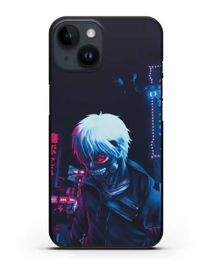 Чехол аниме Токийский гуль (Tokyo Ghoul) Кен Канеки арт силиконовый для iPhone 14