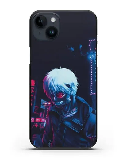 Чехол аниме Токийский гуль (Tokyo Ghoul) Кен Канеки арт силиконовый для iPhone 14 Plus