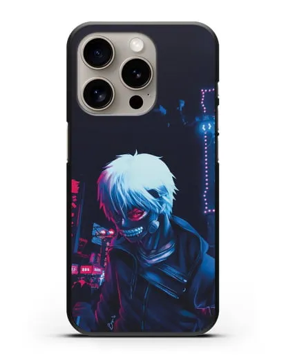 Чехол аниме Токийский гуль (Tokyo Ghoul) Кен Канеки арт силиконовый для iPhone 15 Pro