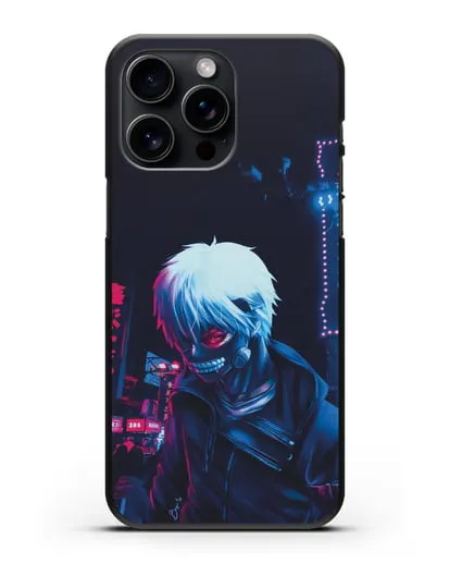 Чехол аниме Токийский гуль (Tokyo Ghoul) Кен Канеки арт силиконовый для iPhone 15 Pro Max