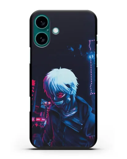 Чехол аниме Токийский гуль (Tokyo Ghoul) Кен Канеки арт силиконовый для iPhone 16 Plus