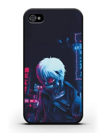 Чехол аниме Токийский гуль (Tokyo Ghoul) Кен Канеки арт силиконовый для iPhone 4/4s