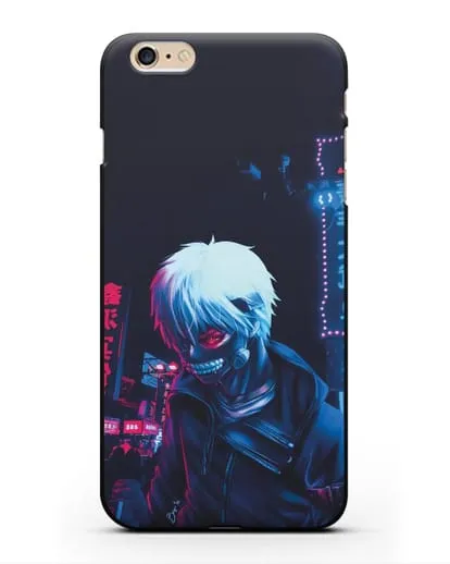 Чехол аниме Токийский гуль (Tokyo Ghoul) Кен Канеки арт силиконовый для iPhone 6 Plus