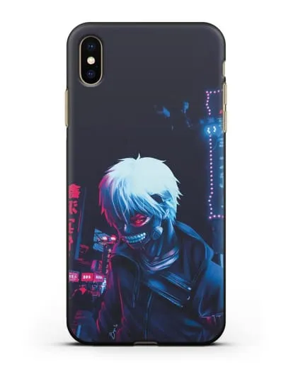 Чехол аниме Токийский гуль (Tokyo Ghoul) Кен Канеки арт силиконовый для iPhone XS Max