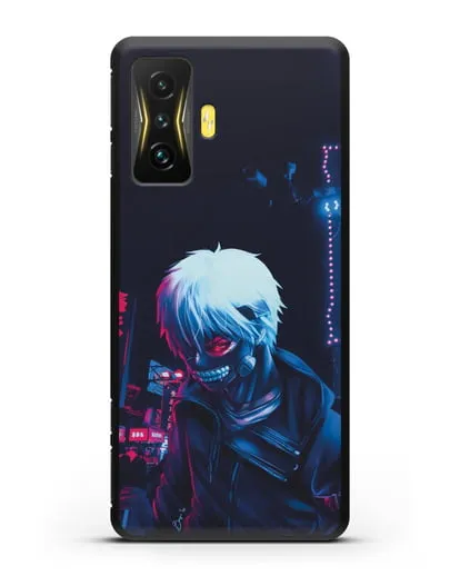 Чехол аниме Токийский гуль (Tokyo Ghoul) Кен Канеки арт силиконовый для Xiaomi Poco F4 GT