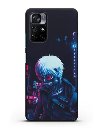 Чехол аниме Токийский гуль (Tokyo Ghoul) Кен Канеки арт силиконовый для Xiaomi Poco M4 Pro 5G