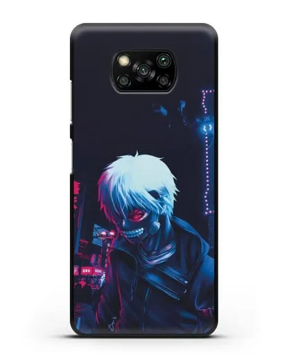 Чехол аниме Токийский гуль (Tokyo Ghoul) Кен Канеки арт силиконовый для Xiaomi Poco X3 Pro