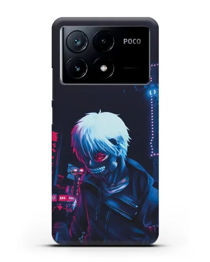 Чехол аниме Токийский гуль (Tokyo Ghoul) Кен Канеки арт силиконовый для Xiaomi Poco X6 Pro