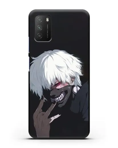 Чехол аниме Токийский гуль (Tokyo Ghoul) Кен Канеки картинка силиконовый для Xiaomi Poco M3