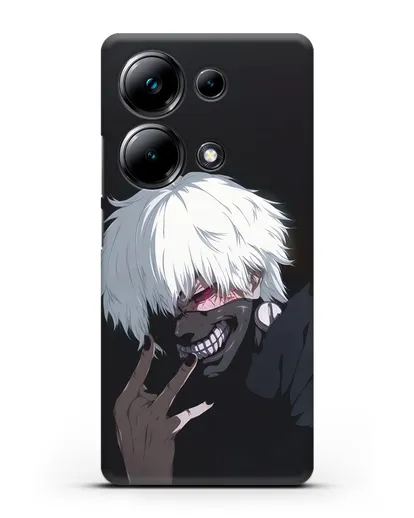 Чехол аниме Токийский гуль (Tokyo Ghoul) Кен Канеки картинка силиконовый для Xiaomi Poco M6 Pro