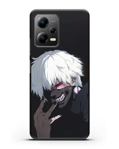 Чехол аниме Токийский гуль (Tokyo Ghoul) Кен Канеки картинка силиконовый для Xiaomi Poco X5