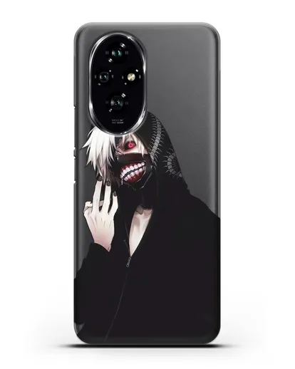Чехол аниме Токийский гуль (Tokyo Ghoul) Кен Канеки в капюшоне силиконовый для Honor 200