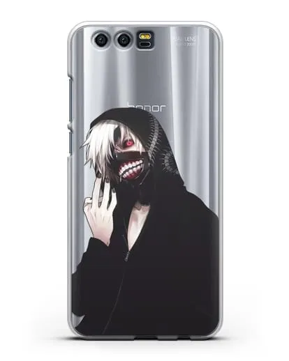 Чехол аниме Токийский гуль (Tokyo Ghoul) Кен Канеки в капюшоне силиконовый для Honor 9