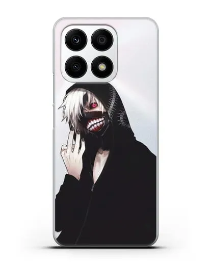 Чехол аниме Токийский гуль (Tokyo Ghoul) Кен Канеки в капюшоне силиконовый для Honor X8a