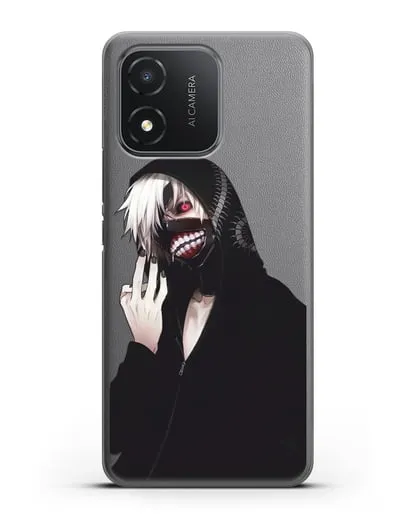 Чехол аниме Токийский гуль (Tokyo Ghoul) Кен Канеки в капюшоне силиконовый для Honor X5