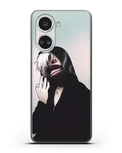 Чехол аниме Токийский гуль (Tokyo Ghoul) Кен Канеки в капюшоне силиконовый для Huawei Nova 10 SE