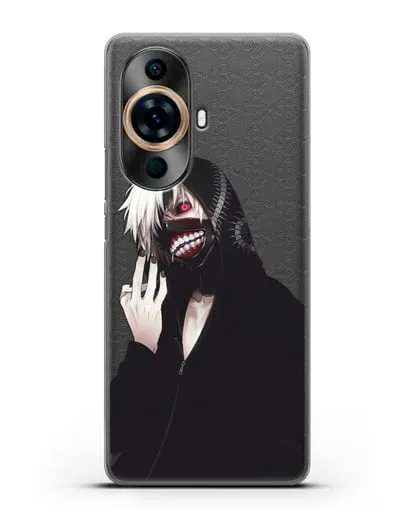 Чехол аниме Токийский гуль (Tokyo Ghoul) Кен Канеки в капюшоне силиконовый для Huawei Nova 11 Pro