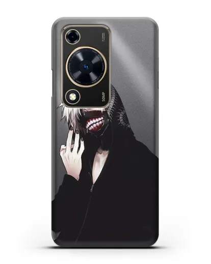 Чехол аниме Токийский гуль (Tokyo Ghoul) Кен Канеки в капюшоне силиконовый для Huawei Nova Y72