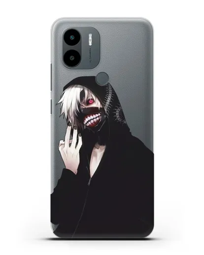 Чехол аниме Токийский гуль (Tokyo Ghoul) Кен Канеки в капюшоне силиконовый для Xiaomi Poco C51
