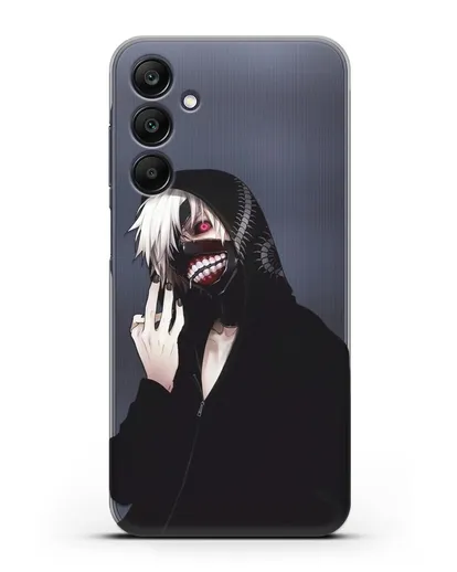 Чехол аниме Токийский гуль (Tokyo Ghoul) Кен Канеки в капюшоне силиконовый для Samsung Galaxy A25 [SM-A256]