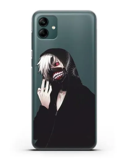 Чехол аниме Токийский гуль (Tokyo Ghoul) Кен Канеки в капюшоне силиконовый для Samsung Galaxy A04 [SM-A045F]