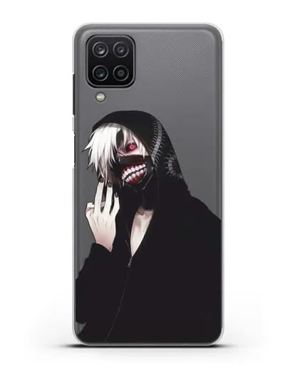 Чехол аниме Токийский гуль (Tokyo Ghoul) Кен Канеки в капюшоне силиконовый для Samsung Galaxy M12 [SM-M127F]