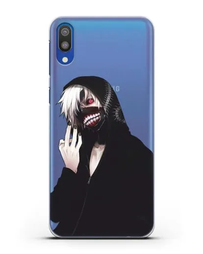 Чехол аниме Токийский гуль (Tokyo Ghoul) Кен Канеки в капюшоне силиконовый для Samsung Galaxy M10 [SM-M105F]
