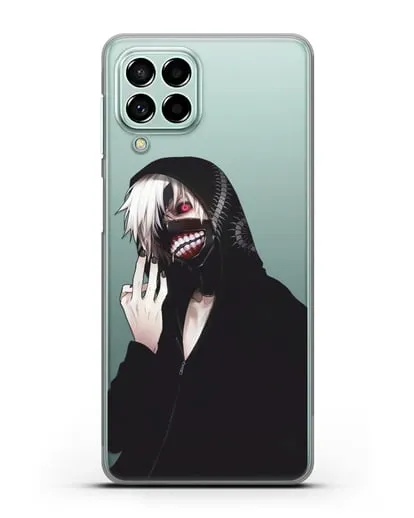 Чехол аниме Токийский гуль (Tokyo Ghoul) Кен Канеки в капюшоне силиконовый для Samsung Galaxy M33 [SM-M336]