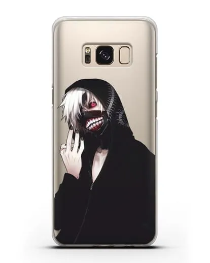 Чехол аниме Токийский гуль (Tokyo Ghoul) Кен Канеки в капюшоне силиконовый для Samsung Galaxy S8 [SM-950F]