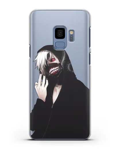 Чехол аниме Токийский гуль (Tokyo Ghoul) Кен Канеки в капюшоне силиконовый для Samsung Galaxy S9 [SM-G960F]