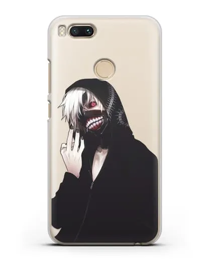 Чехол аниме Токийский гуль (Tokyo Ghoul) Кен Канеки в капюшоне силиконовый для Xiaomi Mi A1
