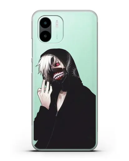 Чехол аниме Токийский гуль (Tokyo Ghoul) Кен Канеки в капюшоне силиконовый для Xiaomi Redmi A2
