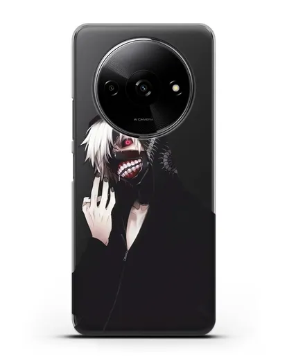 Чехол аниме Токийский гуль (Tokyo Ghoul) Кен Канеки в капюшоне силиконовый для Xiaomi Redmi A3