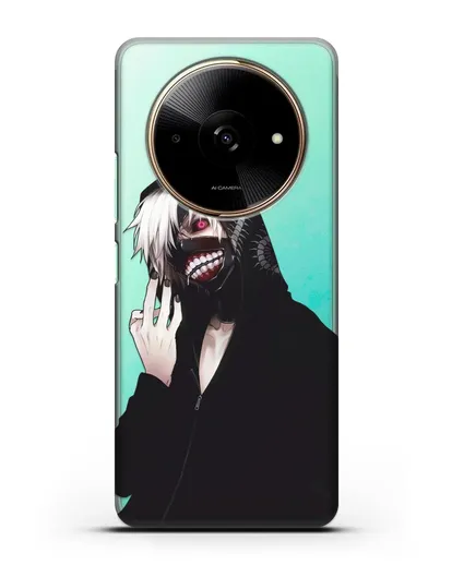 Чехол аниме Токийский гуль (Tokyo Ghoul) Кен Канеки в капюшоне силиконовый для Xiaomi Redmi A3x