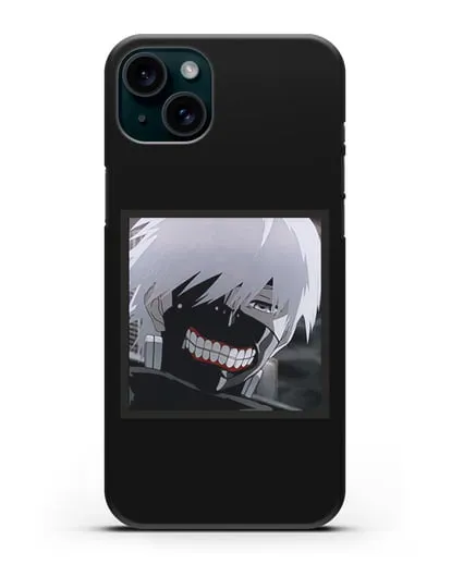 Чехол аниме Токийский гуль (Tokyo Ghoul) Кен Канеки изображение силиконовый для iPhone 15 Plus