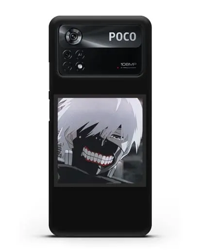 Чехол аниме Токийский гуль (Tokyo Ghoul) Кен Канеки изображение силиконовый для Xiaomi Poco X4 Pro