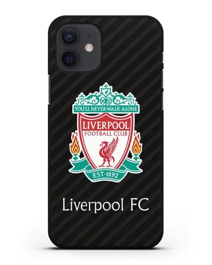 Чехол с логотипом ФК Ливерпуль силиконовый для iPhone 12