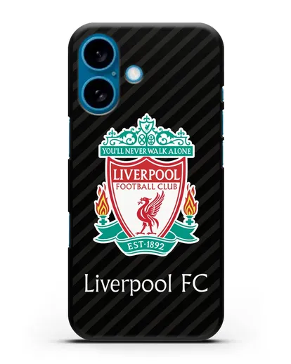 Чехол с логотипом ФК Ливерпуль силиконовый для iPhone 16