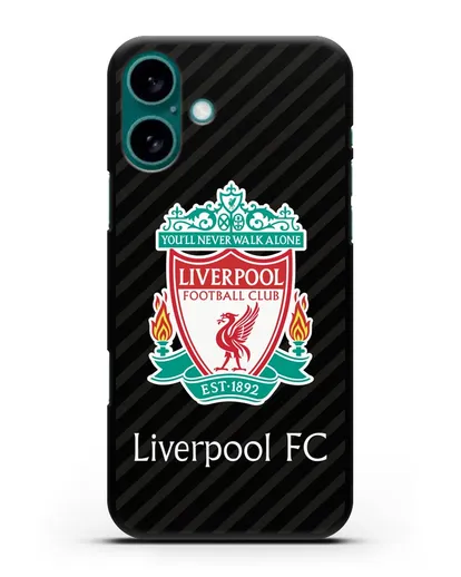 Чехол с логотипом ФК Ливерпуль силиконовый для iPhone 16 Plus