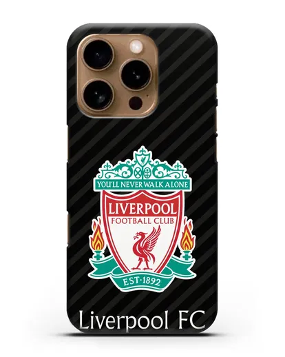 Чехол с логотипом ФК Ливерпуль силиконовый для iPhone 16 Pro