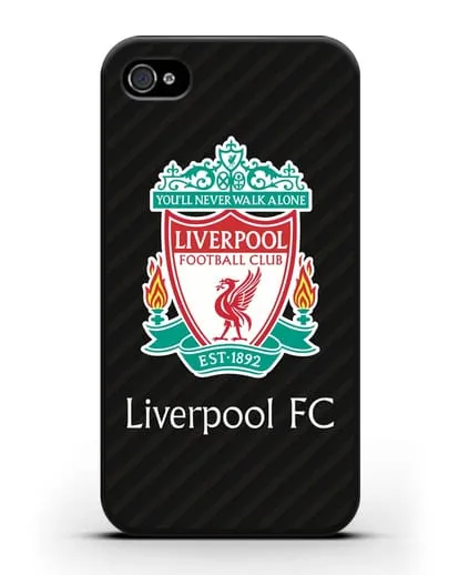 Чехол с логотипом ФК Ливерпуль силиконовый для iPhone 4/4s