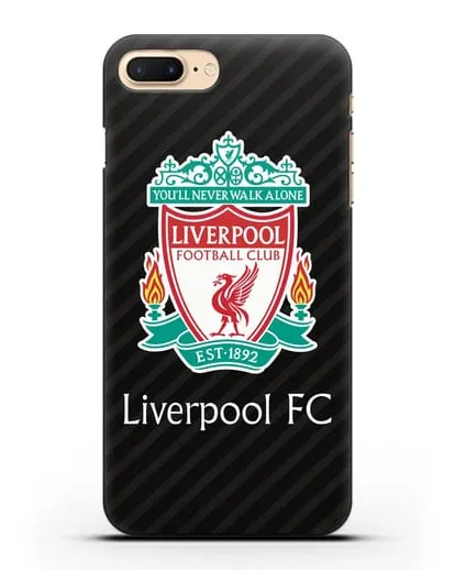 Чехол с логотипом ФК Ливерпуль силиконовый для iPhone 8 Plus