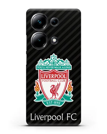 Чехол с логотипом ФК Ливерпуль силиконовый для Xiaomi Poco M6 Pro