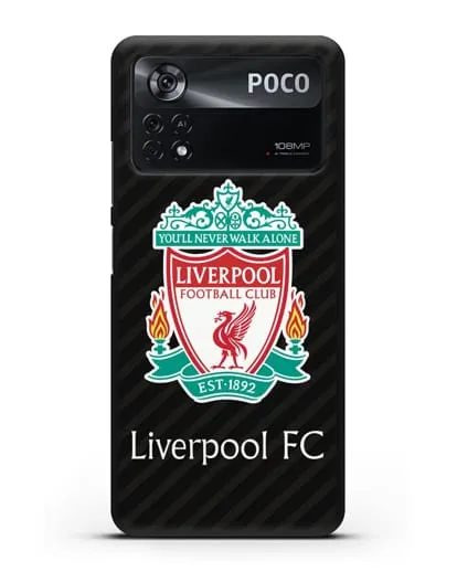 Чехол с логотипом ФК Ливерпуль силиконовый для Xiaomi Poco X4 Pro