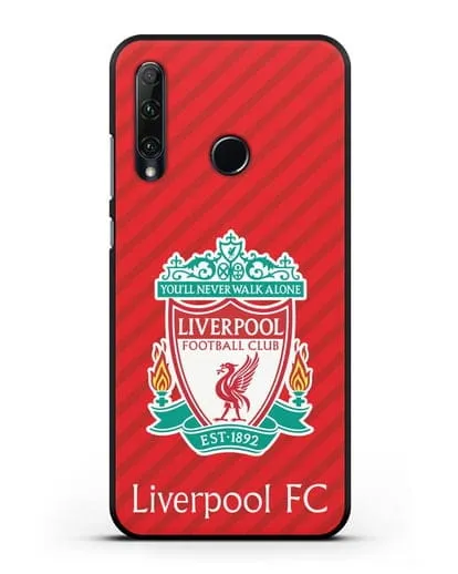 Чехол с эмблемой FC Liverpool с красным фоном силиконовый для Honor 20e