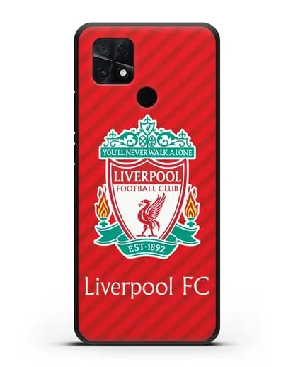 Чехол с эмблемой FC Liverpool с красным фоном силиконовый для Xiaomi Poco C40