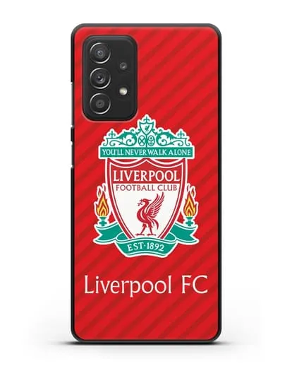 Чехол с эмблемой FC Liverpool с красным фоном силиконовый для Samsung Galaxy A53